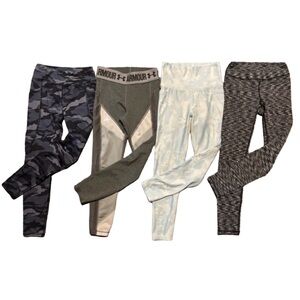 Girls Size 8 Leggings Lot Under Armour DSG Athletic Works